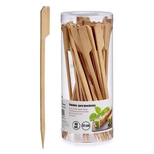 SET 48 BROCHETAS BAMBU AR KITCHEN 51CMS